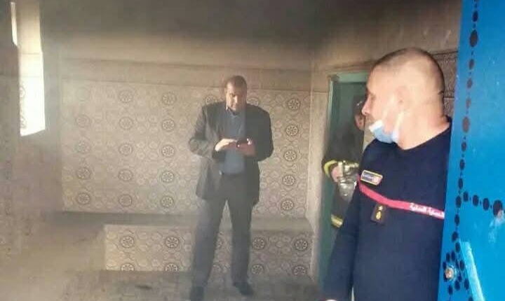 ماطر..فزع واغماء بسبب حريق في حمام للنساء 1 ماطر..فزع واغماء بسبب حريق في حمام للنساء